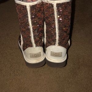 Copper sequin sparkly UGGs